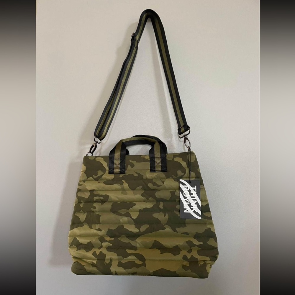 NWT Think Royln camo crossbody tote.